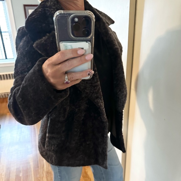Theory Clairene Moto Jacket in Shearling - Picture 9 of 15